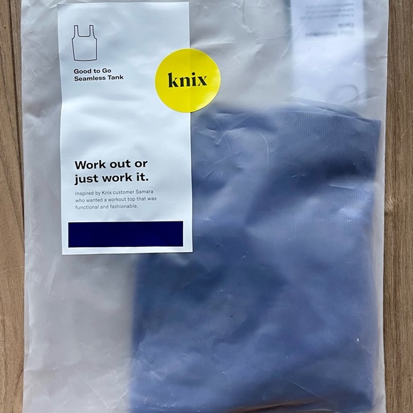 Knix - Seamless Tank - "Good to Go" Style - Moody Blue - Picture 7 of 7